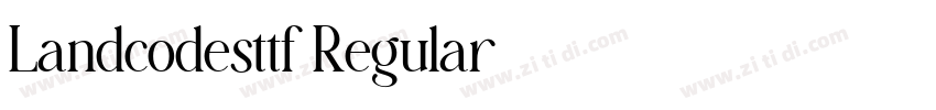 Landcodesttf Regular字体转换